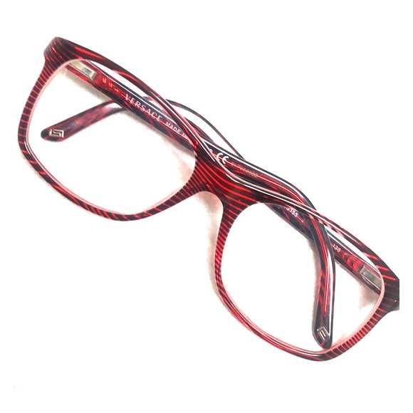 Versace Accessories - Versace MOD 3155 trans red black stripe frames